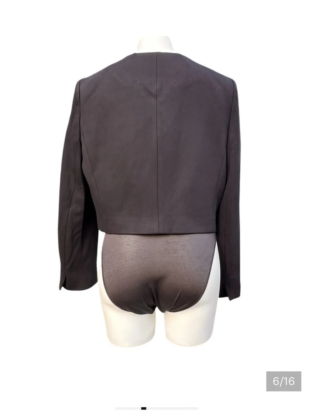J. Crew Black Cropped Lady With Gold Button Detail Jacket New Size 12